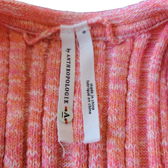 Anthropologie‎ Pink Knit High-Neck Pullover Stretch Tank Top Size Small - Picture 6 of 10